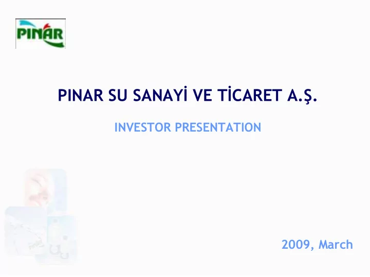 pinar su sanay ve t caret a