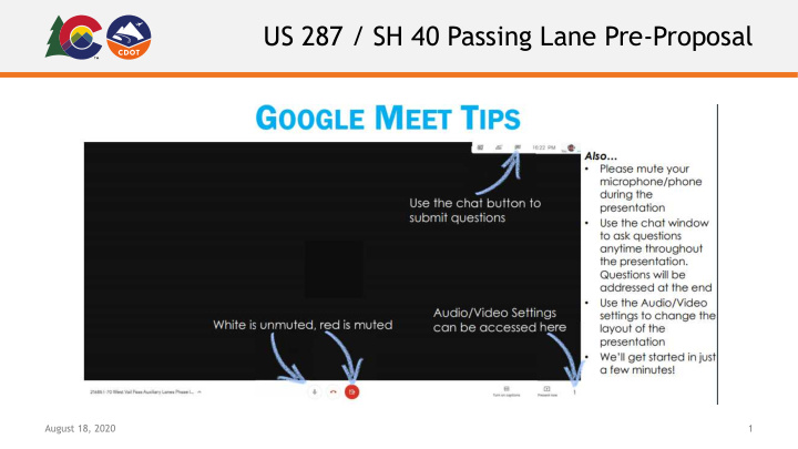 us 287 sh 40 passing lane pre proposal