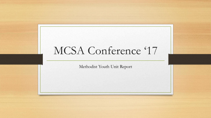 mcsa conference 17