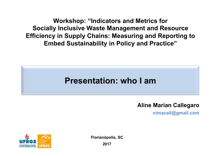 presentation who i am