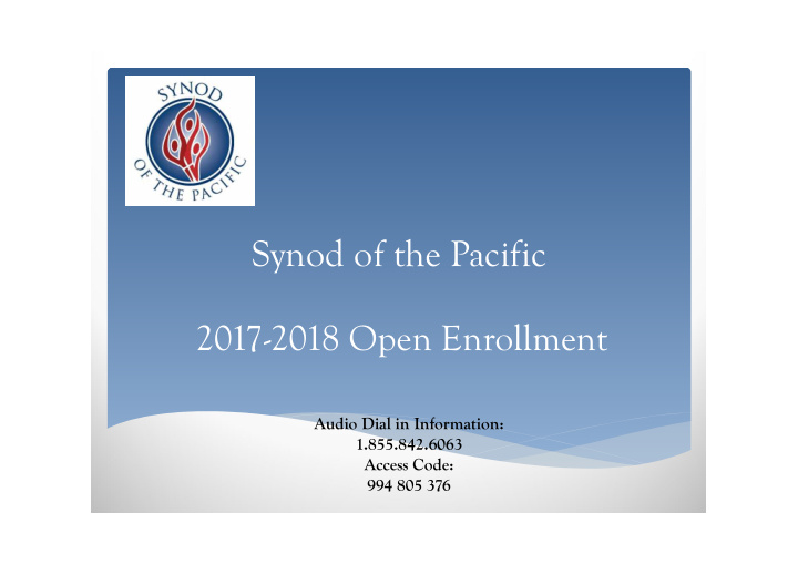 synod of the pacific