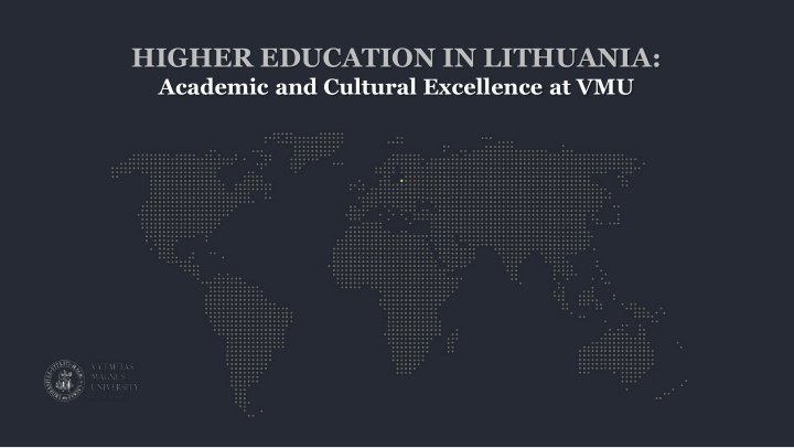 higher education in lithuania
