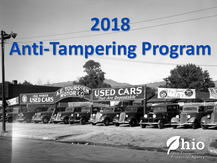 2018 anti tampering program