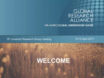 WELCOME  Setting the scene: overview  Looking back: LRG achievements in 2016   Outcomes from