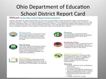 Ohio  Department  of  Educa3on    School  District  Report  Card    PCSD
