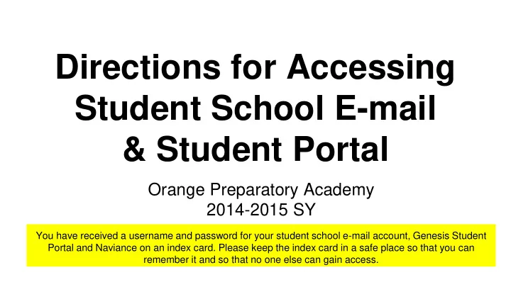 student school e mail