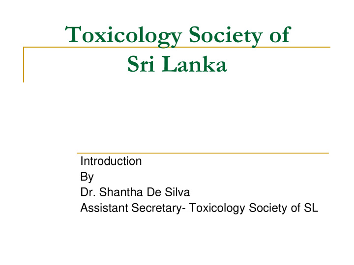 toxicology society of