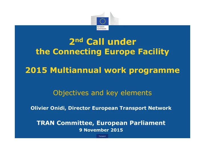2 nd call under