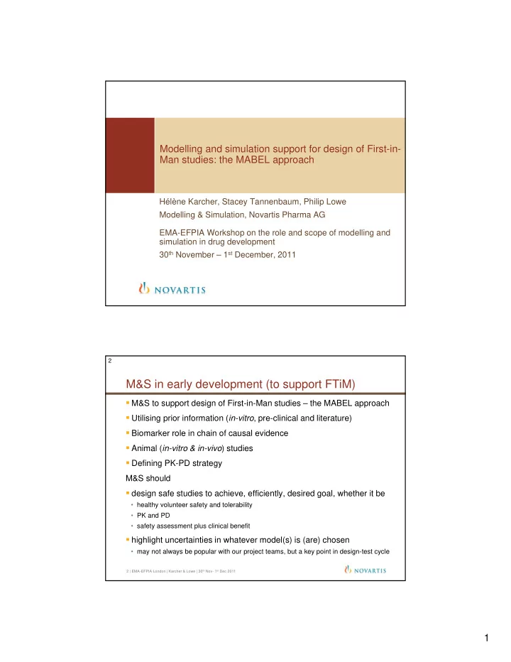 m s in early development to support ftim