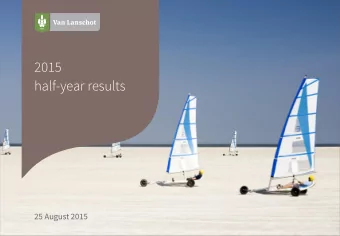 2015  half-year results  25 August 2015  Highlights 2015 half-year results  Quality of earnings