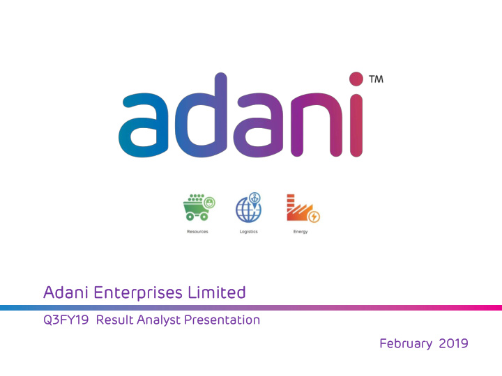 adani enter terprises prises limited