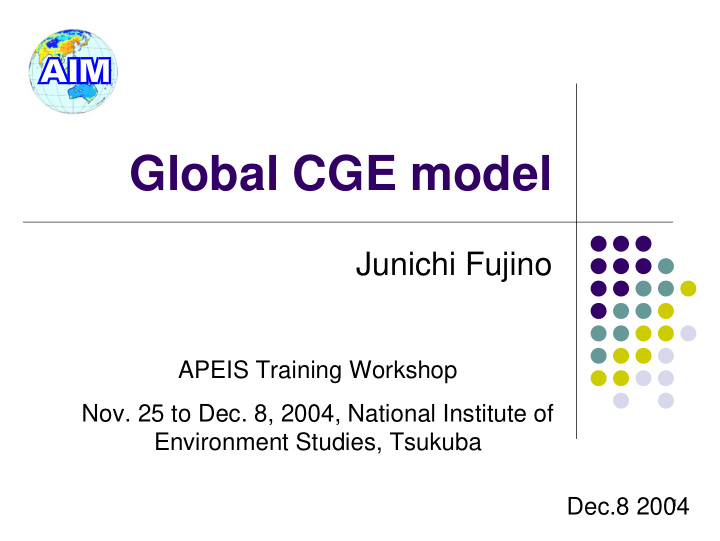 global cge model