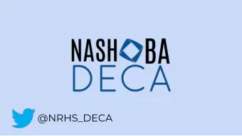 @NRHS_DECA  Quick Facts  Business Program continues to grow!  2017-2018 Sign ups  2018-2019 Sign