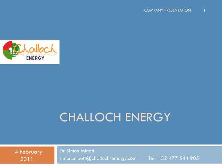 challoch energy