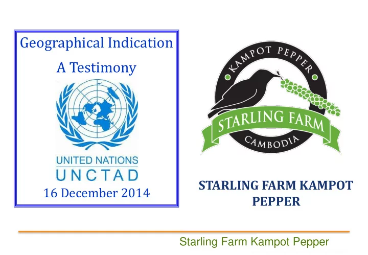geographical indication