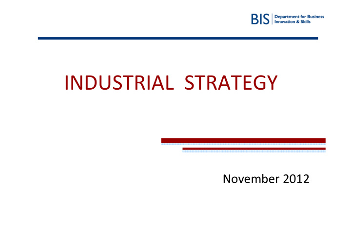 industrial strategy