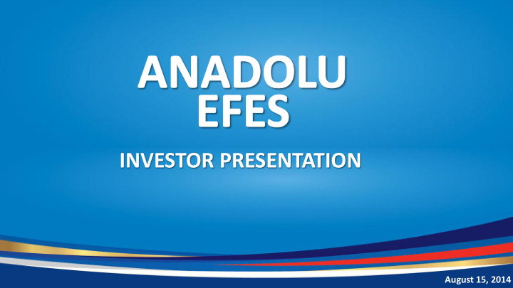 investor presentation