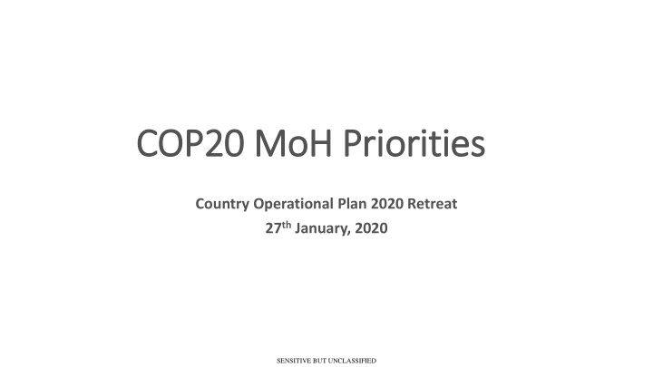 cop20 moh priorities