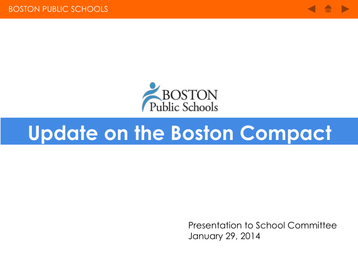 presentation to school committee january 29 2014 boston