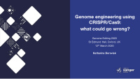genome engineering using crispr cas9 what could go wrong