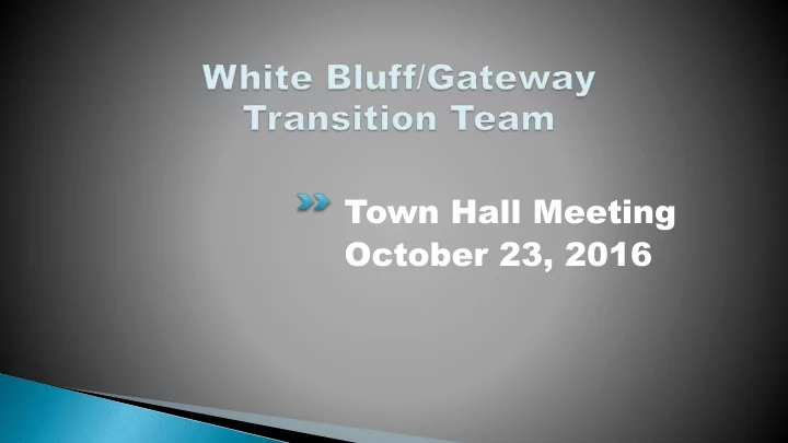 town hall meeting