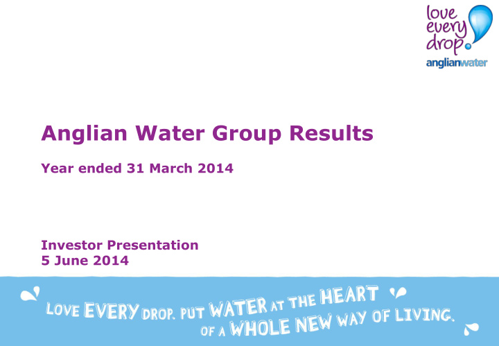 anglian water group results