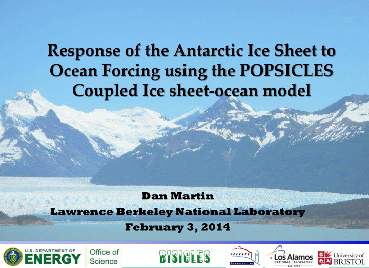 response of the antarctic ice sheet to