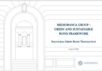 BLE  GREE  STAINA  NABL ND FRAM RK  BOND  AMEW  EWORK I NAUGUR AL G REEN B OND T RANSA ION  URAL