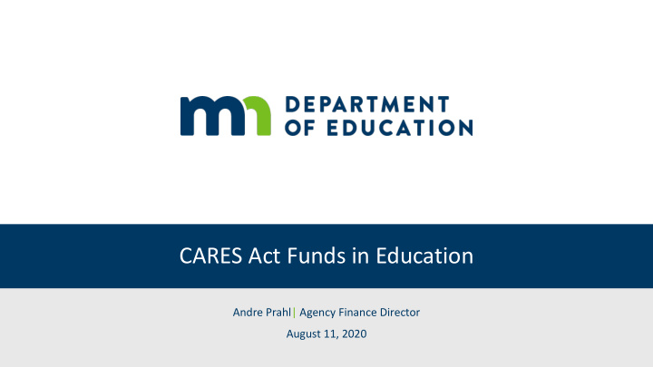 cares act funds in education