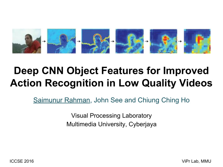 deep cnn object features for improved action recognition