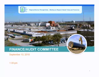 1' 3  TEXAS  MUNICIPAL  WATER  DISTRICT  AGENDA  I. CALL TO ORDER  II. OPENING REMARKS  A.