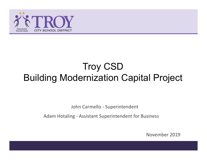 troy csd building modernization capital project