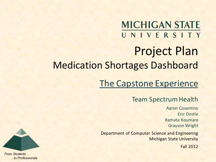 project plan