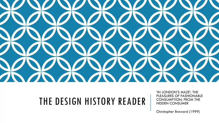 the design history reader