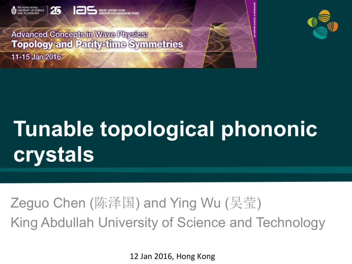 tunable topological phononic crystals