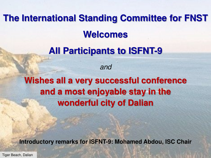 the international standing committee for fnst welcomes