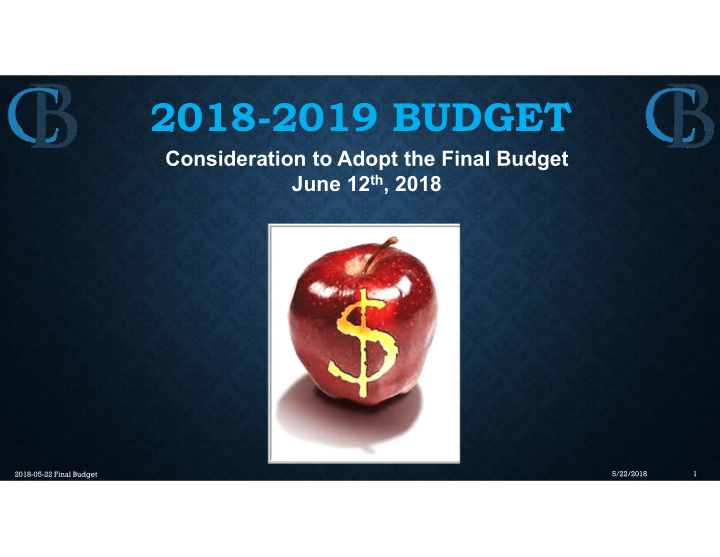 2018 2019 budget