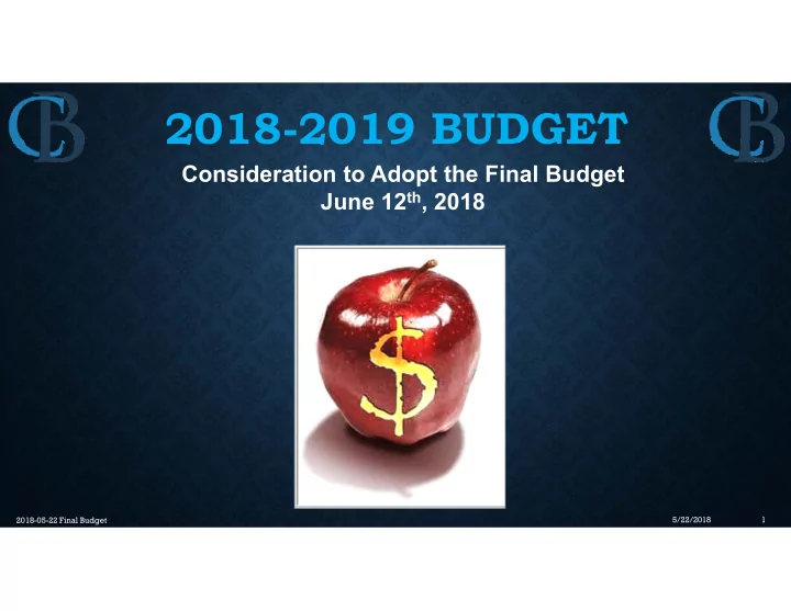 2018 2019 budget
