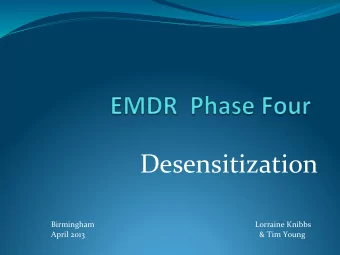 Desensitization          Birmingham            Lorraine  Knibbs