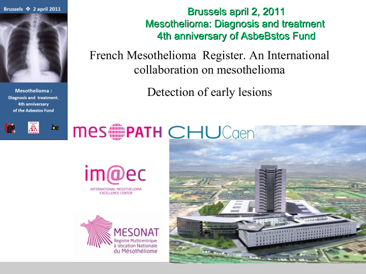 french mesothelioma register an international