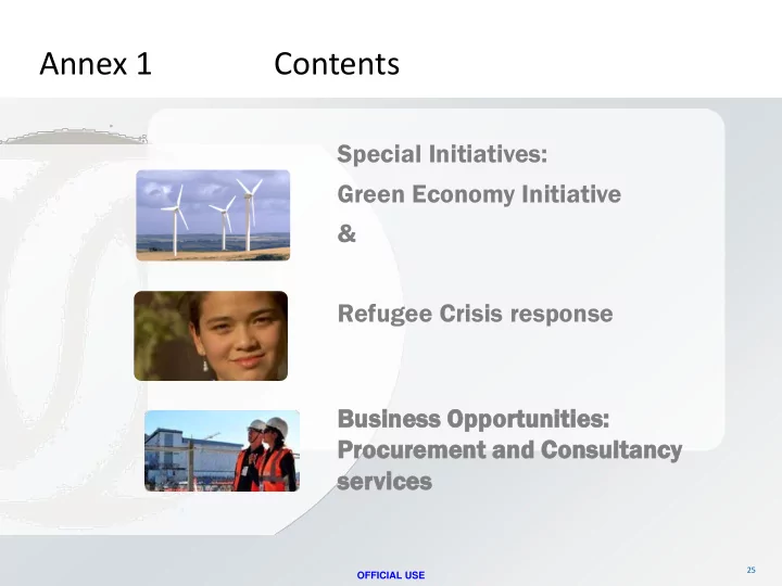 annex 1 contents