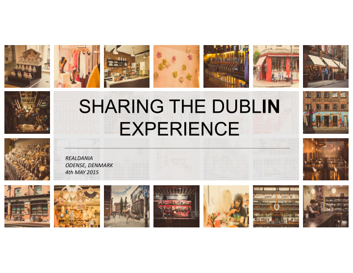 sharing the dubl in experience
