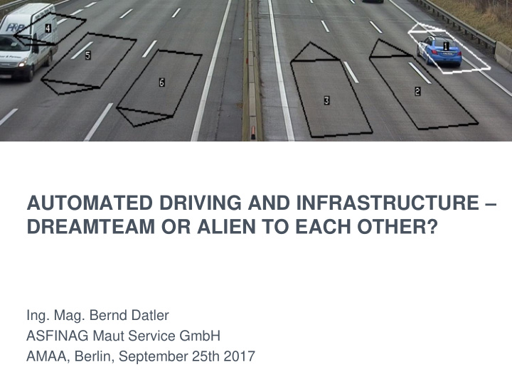 automated driving and infrastructure