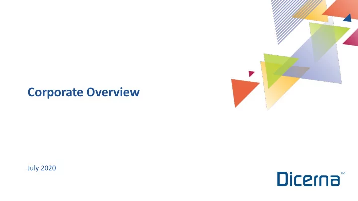 corporate overview