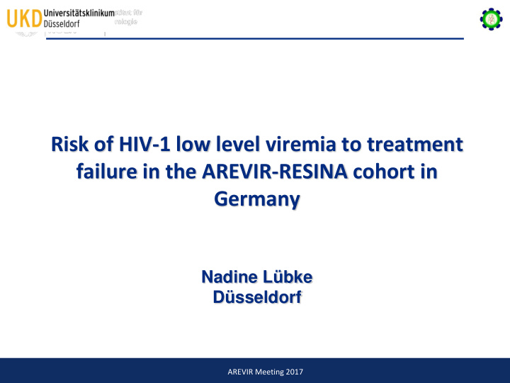 risk of hiv 1 low level viremia to treatment failure in