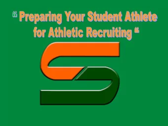 NCAA  National Collegiate Scouting Association  NAIA  NJCAA  Previous Experience  Why Are We Here?