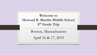 Boston, Massachusetts  April 16 &amp; 17, 2019  Ms. Shaloms Hours for Medication  Tuesday, March