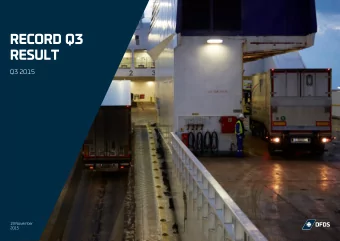 RECORD Q3  RESULT  Q3 2015  p  u  d  19 November  2015  Contents  Overview  Q3 2015