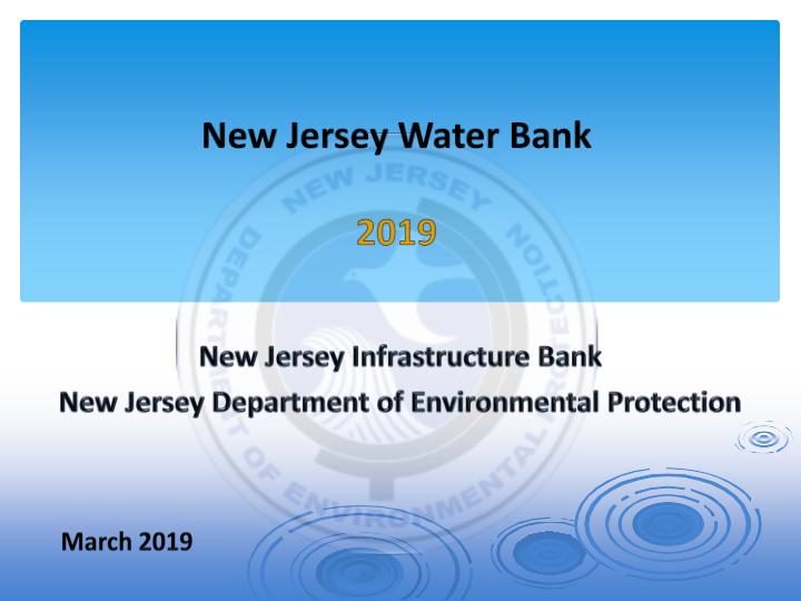 nj water bank financing program