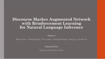 Discourse Marker Augmented Network  with Reinforcement Learning  for Natural Language Inference